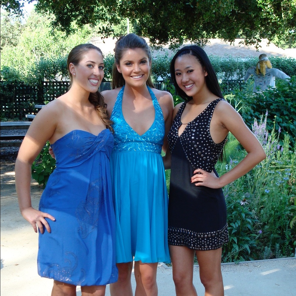 Betsey Johnson sequin halter dress - prom dress
